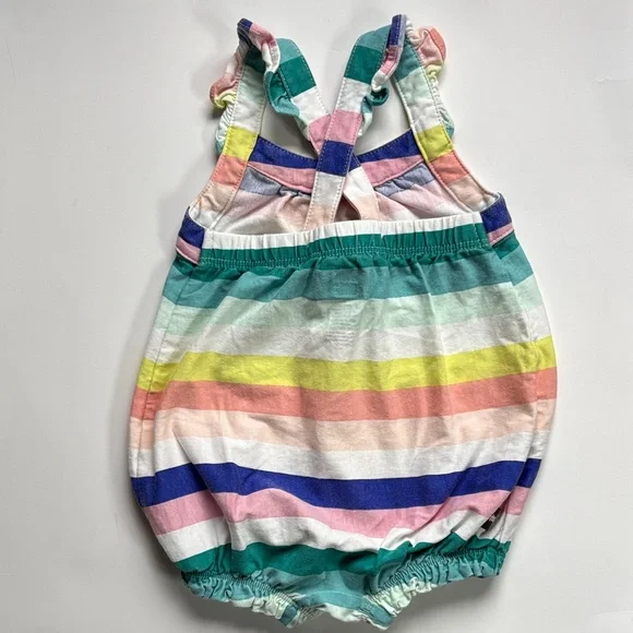 Tea Collection 0-3 Month Striped Bubble Romper - Picture 2 of 4